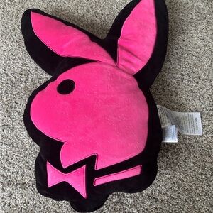 Pink and Black Playboy Bunny Pillow